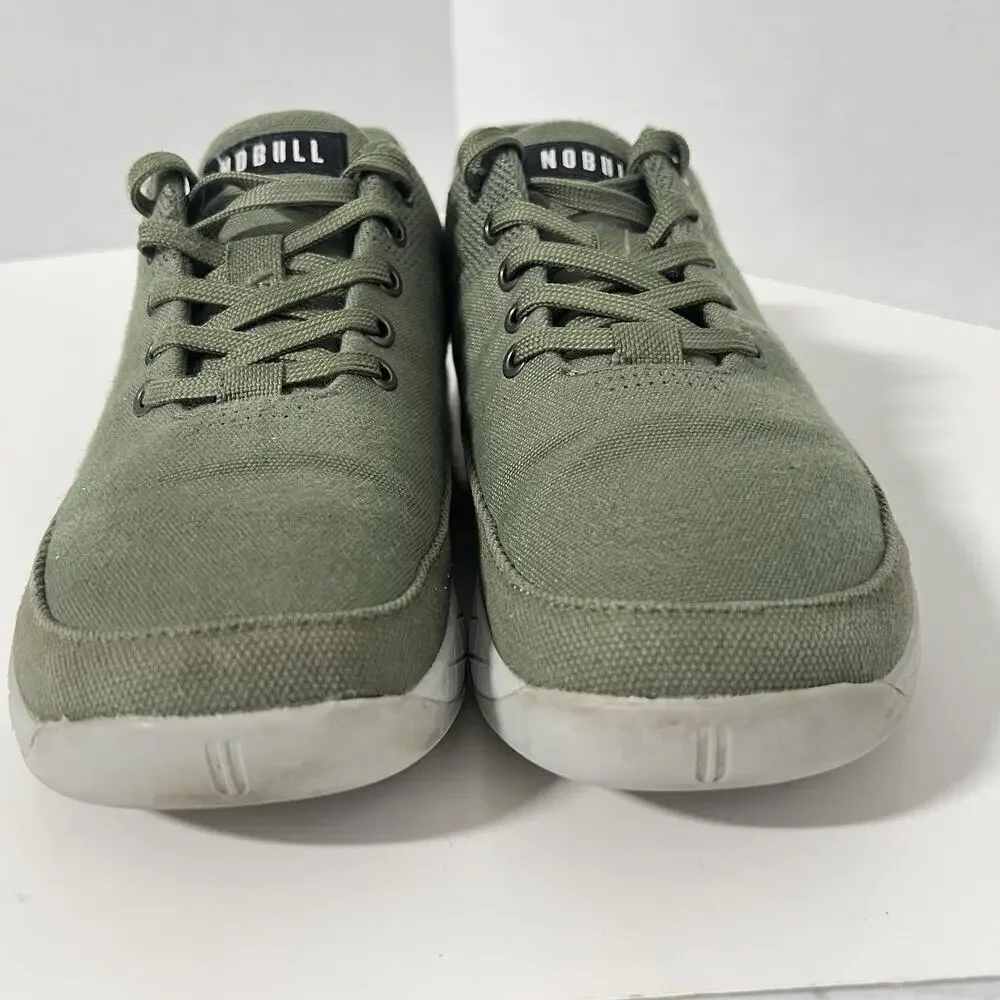 Nobull Canvas Trainer Shoes Men’s sz 9 Moss Green Sneakers Women 10.5